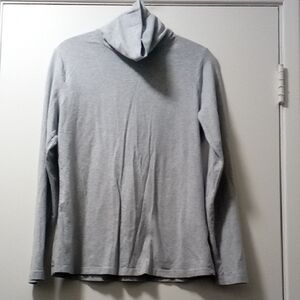Time and Tru Gray Cowl Neck Sweater Lightweight Knit